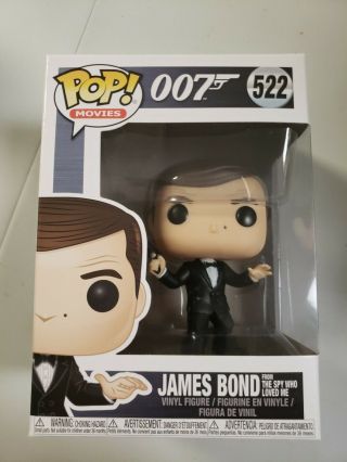 Funko Pop James Bond From The Spy Who Loved Me 522 Vinyl Figure