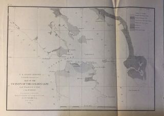 1854 Us Coast Survey Golden Gate And Approaches