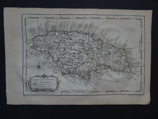 1758 Bellin Atlas Map Jamaica - Carte De L 