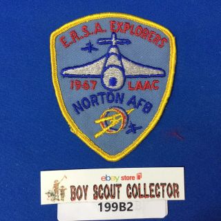 Boy Scout 1967 E.  R.  S.  A.  Explorers Norton Afb Laac Los Angeles Area Council Patch