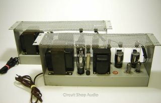 Pair Vintage Dukane 1a435b Monoblock Tube Amplifiers / 7867 - Kt