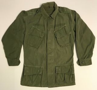 Vietnam Era 2nd Pattern Poplin Jungle Fatigue Shirt Og - 107 W/epaulets