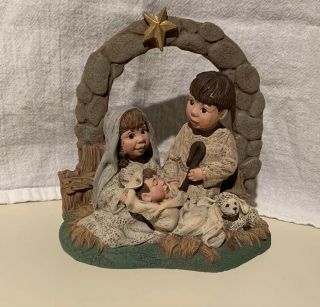 Sarah Attic Nativity Figurine Limited Edition Signed 86 Of 1097