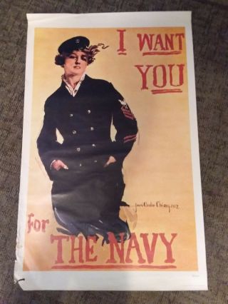 Large Navy Recruiting Poster