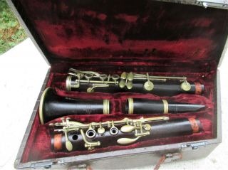Vintage Buffet Clarinet,  1937,  Serial 21613,  Mouthpiece,  Case