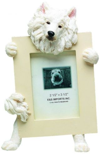 Samoyed Picture Frame 2 1/2 " X 3 1/2 " E&s 35315 - 82 Small Dog Frame