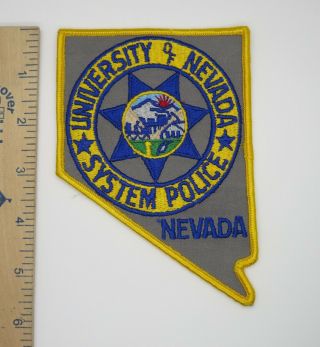 University Of Nevada System Police Patch Vintage