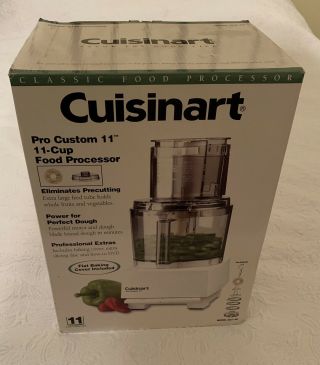 Cuisinart Pro Custom 11 Cup Food Processor Dlc - 8s Nib Great For Christmas