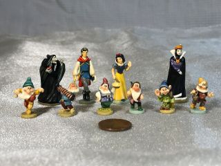 11 - Piece Disney Snow White And The 7 Dwarves Goebel Mini Figures By Olszewski