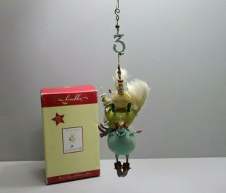 Dept 56: Krinkles Patience Brewster 12 Days Of Christmas 3 French Hens Ornament
