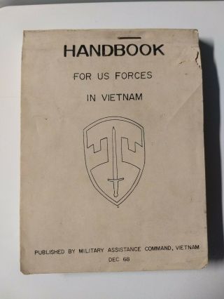 Vietnam War Us Macv Handbook For Us Forces In Vietnam; December 1968