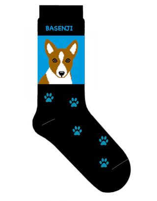 Basenji Crew Socks Unisex