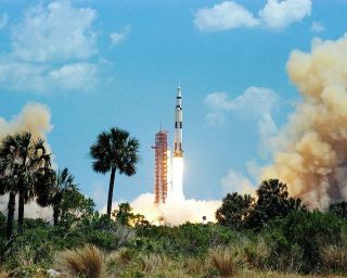 Apollo 16 Saturn V Spacecraft Launch Nasa 8x10 Silver Halide Photo Print