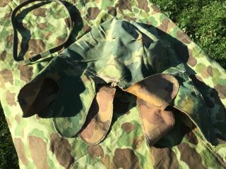 Vietnam War Mitchell Pattern Camouflage Cover And Band For U.  S.  And Usmc Helmet