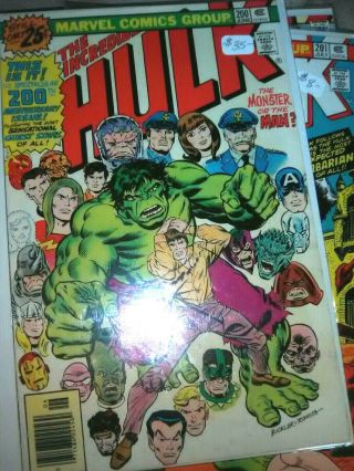 Incredible Hulk Marvel Issues 200 - 220 Complete Run In F/vf - Nm Wow Cgc?