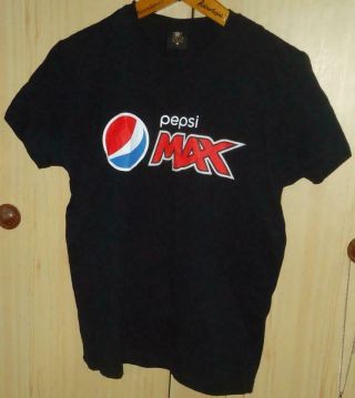 Pepsi Max Advertisement Black Short Sleeves Shirt Israel Medium
