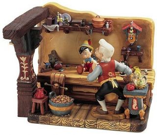 Wdcc Disney Pinocchio Geppetto’s Workbench " The Finishing Touch " Ltd 369/1000