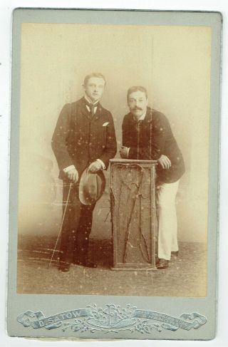 Victorian Cabinet Photo Two Young Men Shanghai China Photographer