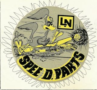 4 Inch Lee - Norse Spee D.  Parts - Hard Hat - Coal Mining Sticker - Decal " Rare "