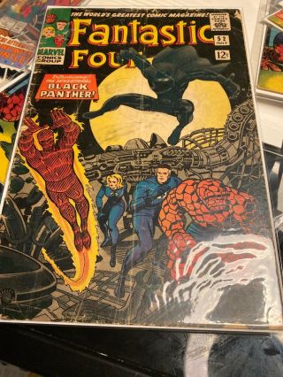 Fantastic Four 52 1966 1st Appearance Of Black Panther Huge Key