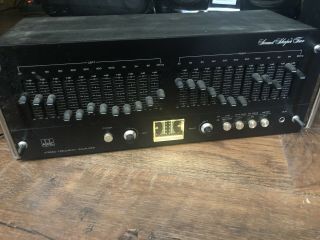 Adc Ss - 2 Sound Shaper Two 12 Band Stereo Frequency Equalizer Eq Vintage
