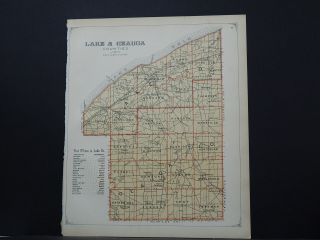 Ohio,  Lake County Map,  1898 Lake & Geauga Counties P1 91
