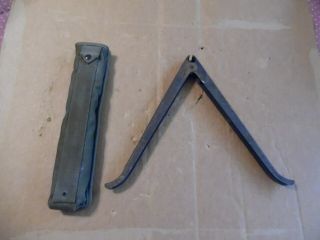 Vintage Us Military Rifle Barrel Clamp Bipod With Case