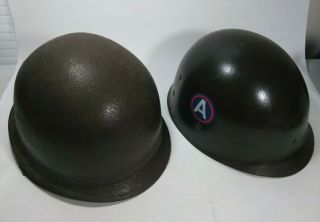 Vietnam War Era Steel Pot Helmet,  Liner Good Shape