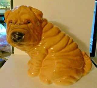 Shar Pei Ceramic Dog