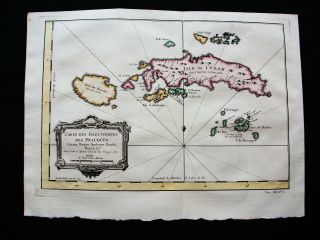 1754 Bellin: Orig.  Map Of Asia,  East Indies,  Seram Island,  Maluku Isl.  Indonesia