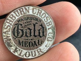 Vintage Washburn Crosby Co.  Flour Gold Medal Gorgeous Service Award Pin.