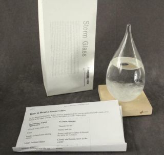 Modern Nos Storm Glass Barometer Weather Monitor Off Grid Low Tech Box