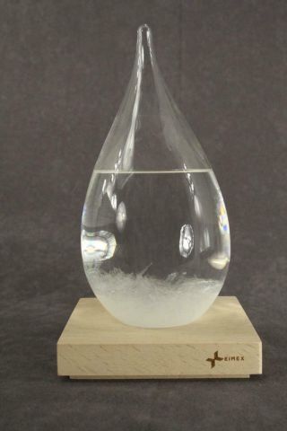 Modern NOS Storm Glass Barometer Weather Monitor Off Grid Low Tech Box 2