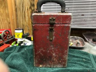 Vintage Blasting Machine Explosive Dynamite Detonator Switch Box Mining Box