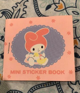 Vintage Sanrio My Melody Mini Sticker Book 1989