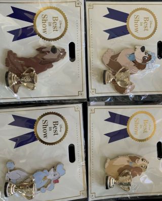 2019 Disney D23 Expo WDI MOG Best In Show Dog 15 Pin 300 Set Mickey of Glendale 2
