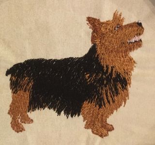 Australian Terrier,  Hand Towel,  Embroidered,  Custom,  Personalized,  Dog