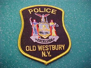 Old Westbury York Police Patch Shoulder Size