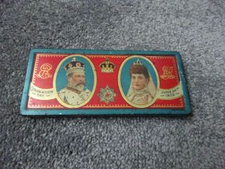 1902 Coronation King Edward Viii Rowntree & Co Ltd Chocolate Tin.