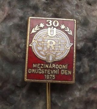 1975 Urd Trade Union International National Workers Party Conference Pin Badge