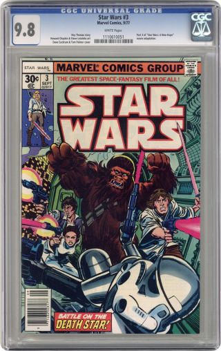 Star Wars 3 1st Printing Cgc 9.  8 1977 1110610051