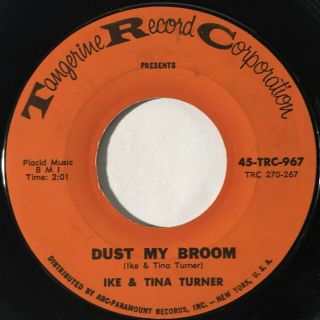 Ike & Tina Turner Dust My Broom Tangerine Northern Soul Vg,  45 Hear