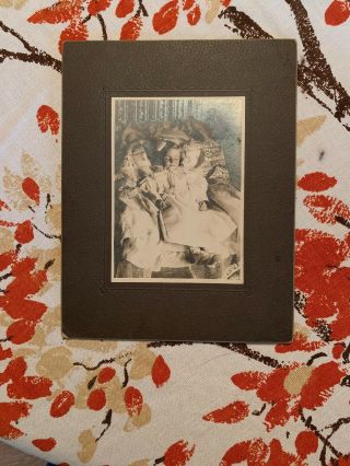 Victorian Post Mortem Cabinet Card Photo Girl 2