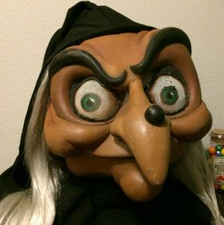 Disney Prop Disneyland Cast Member Costume Prop Old Hag Head Mask Mascot Parade