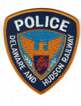 Defunct Delaware And Hudson D&h Railway Police Patch -