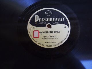 Ma Rainey - Moonshine Blues/new Bo - Weavil Blues - Paramount Jazz Vocals 78 Rpm