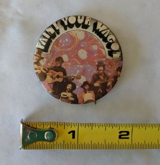 Vintage Peter Max Paint Your Wagon Pinback Pin Back Button