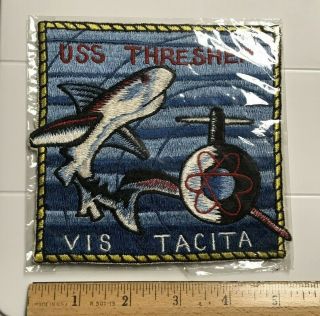 Vintage 1960s Uss Thresher Ssn 593 Submarine Navy Vis Tacita Patch Ace Novelty