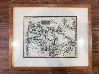 Antique Map Of The British Colonies In North America Framed