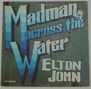 Elton John Madman Across The Water Vinyl Record Us Jacket German Lp Djm 85798xot